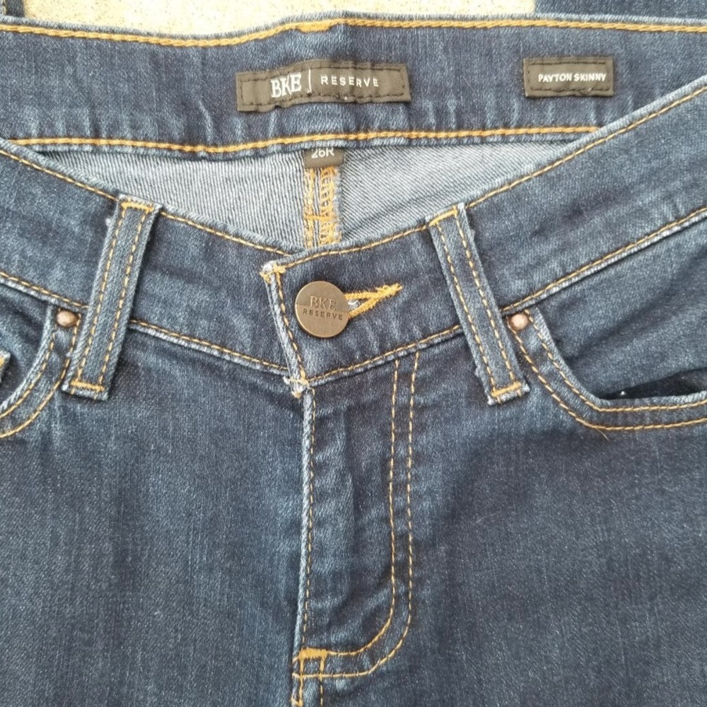 BKE 5 pocket Payton skinny 5 pocket blue jean SZ 26 Reg - Picture 3 of 3